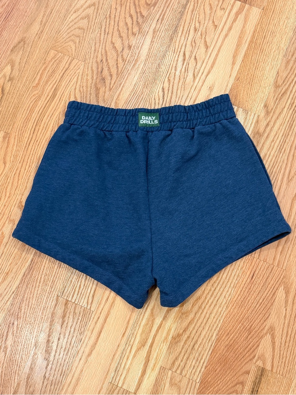 Daily Drills Fleece Super Shorts Heathered Navy Blue Size M/L Worn Once